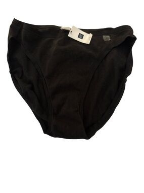 GAP Black Cotton High-Cut Brief Panties